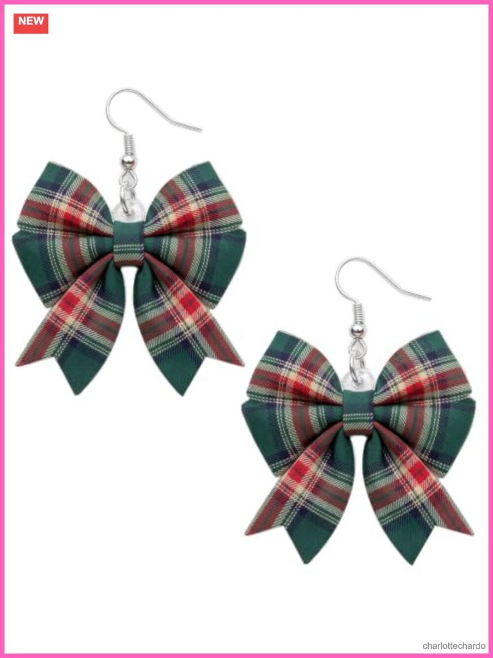 Christmas Velvet Bow Earrings for Women Holiday Jewelry Gift